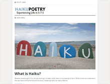Tablet Screenshot of haiku-poetry.org